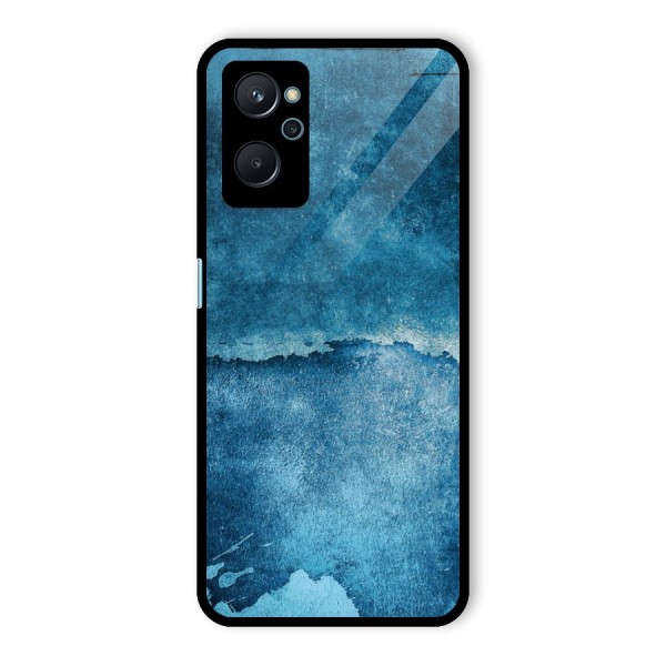 Blue Paint Wall Glass Back Case for Realme 9i