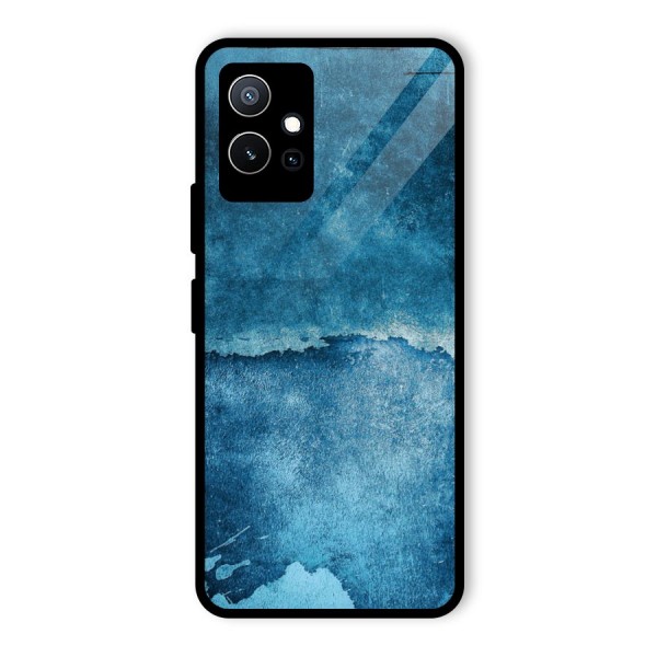 Blue Paint Wall Glass Back Case for Vivo iQOO Z6