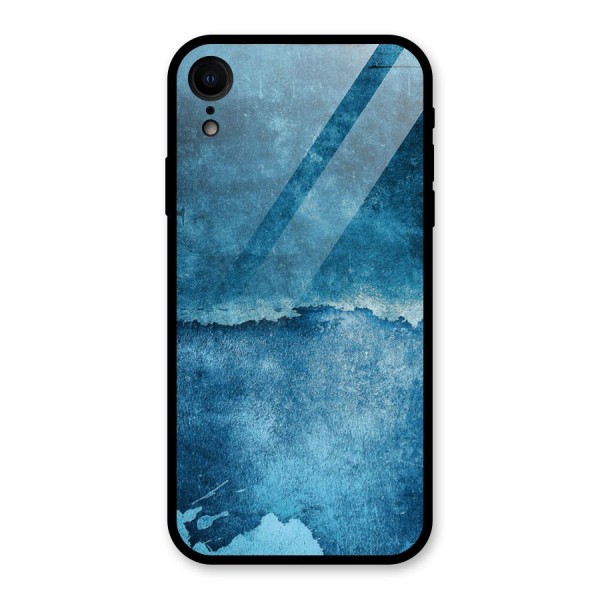 Blue Paint Wall Glass Back Case for XR