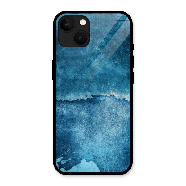 Blue Paint Wall Glass Back Case for iPhone 13