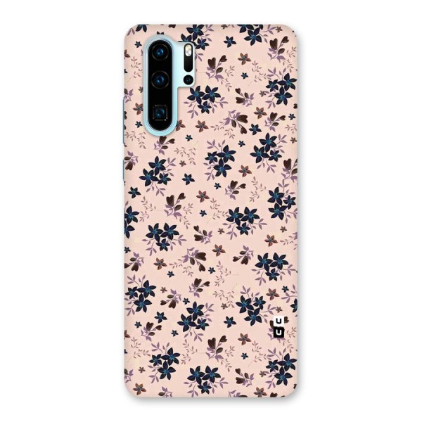 Blue Peach Floral Back Case for Huawei P30 Pro