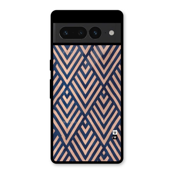 Blue Peach Glass Back Case for Google Pixel 7 Pro