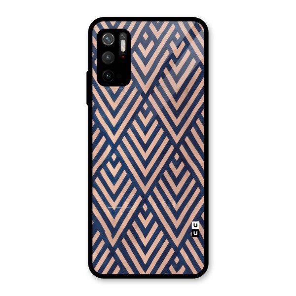 Blue Peach Glass Back Case for Poco M3 Pro 5G