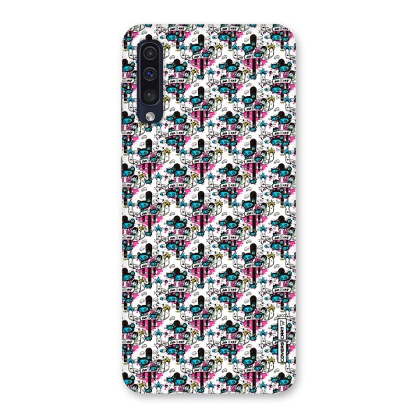 Blue Pink Pattern Back Case for Galaxy A50