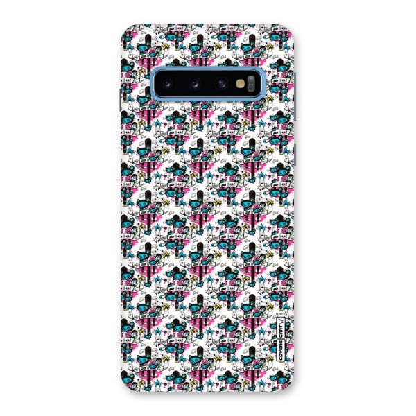 Blue Pink Pattern Back Case for Galaxy S10