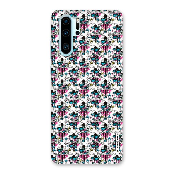 Blue Pink Pattern Back Case for Huawei P30 Pro