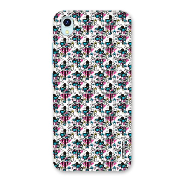 Blue Pink Pattern Back Case for Vivo Y1s