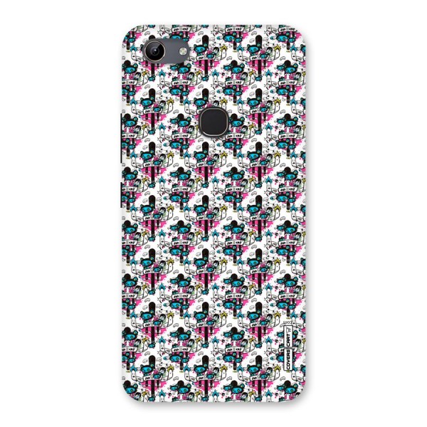 Blue Pink Pattern Back Case for Vivo Y81