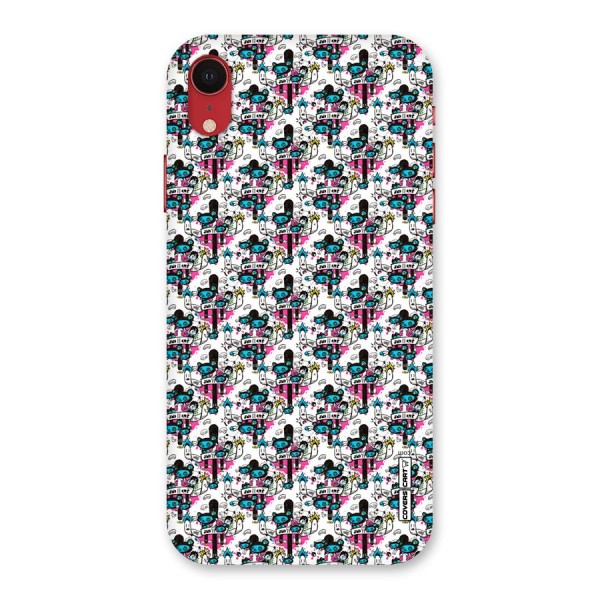 Blue Pink Pattern Back Case for iPhone XR