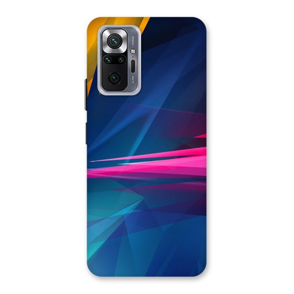 Blue Red Abstract Back Case for Redmi Note 10 Pro