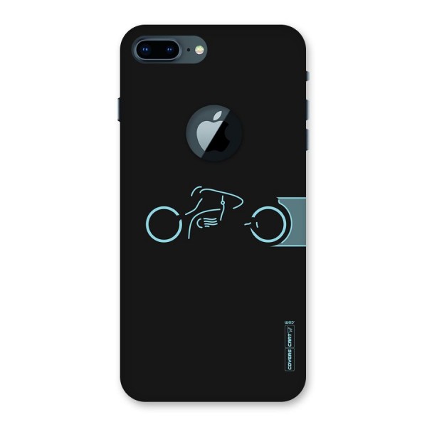 Blue Ride Back Case for iPhone 7 Plus Logo Cut