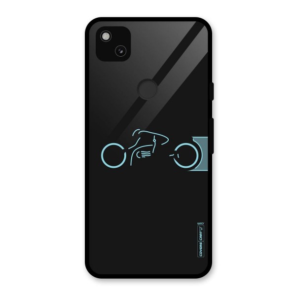 Blue Ride Glass Back Case for Google Pixel 4a