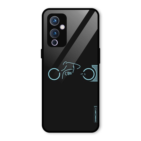 Blue Ride Glass Back Case for OnePlus 9