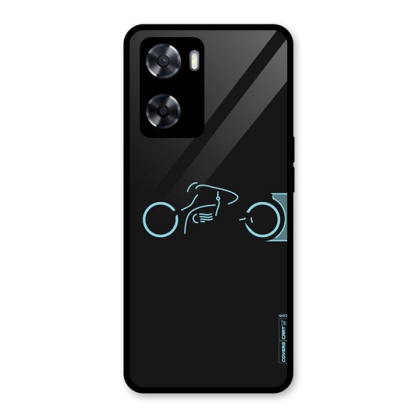 Blue Ride Glass Back Case for Oppo A57 2022