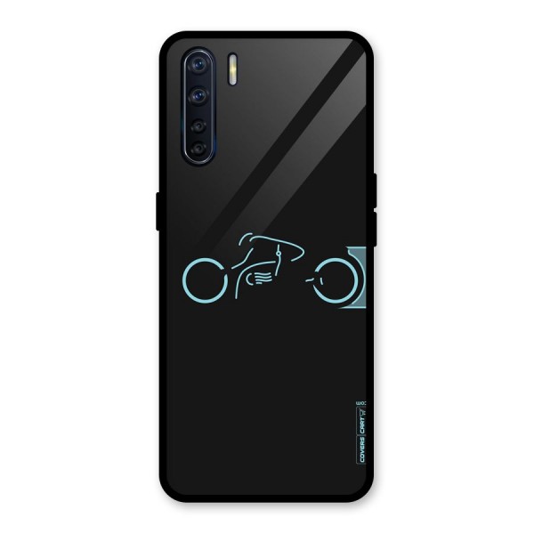 Blue Ride Glass Back Case for Oppo F15