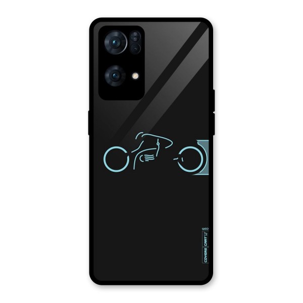 Blue Ride Glass Back Case for Oppo Reno7 Pro 5G