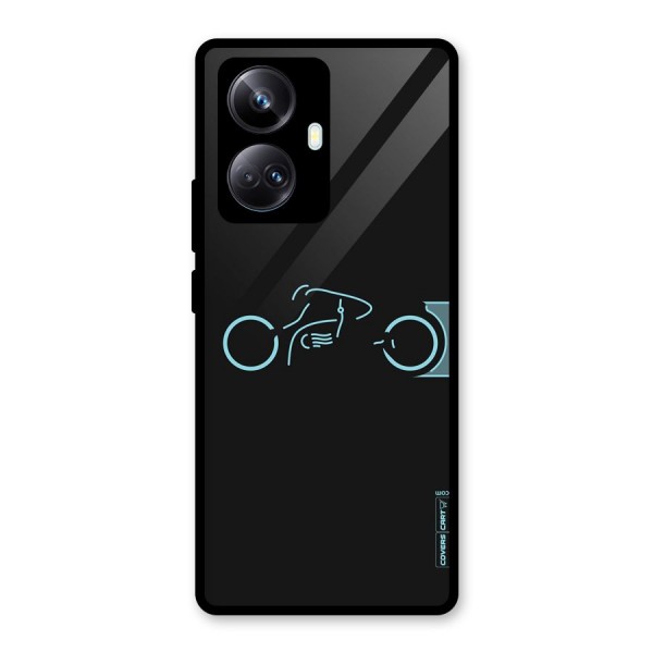 Blue Ride Glass Back Case for Realme 10 Pro Plus