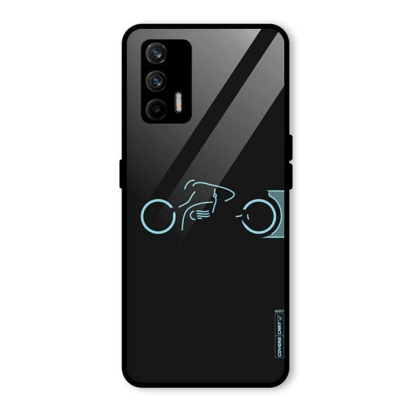 Blue Ride Glass Back Case for Realme X7 Max