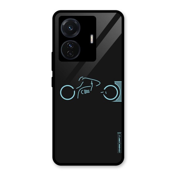 Blue Ride Glass Back Case for Vivo T1 Pro