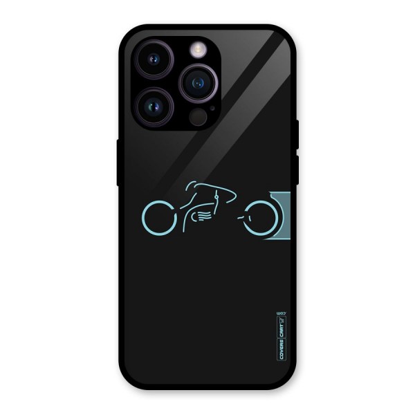 Blue Ride Glass Back Case for iPhone 14 Pro