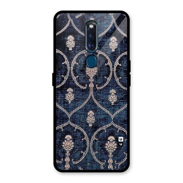 Blue Shade Rug Glass Back Case for Oppo F11 Pro