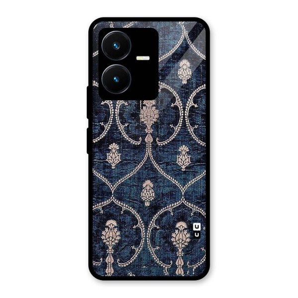 Blue Shade Rug Glass Back Case for Vivo Y22