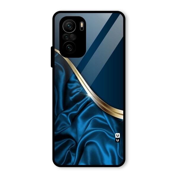 Blue Smooth Flow Glass Back Case for Mi 11x