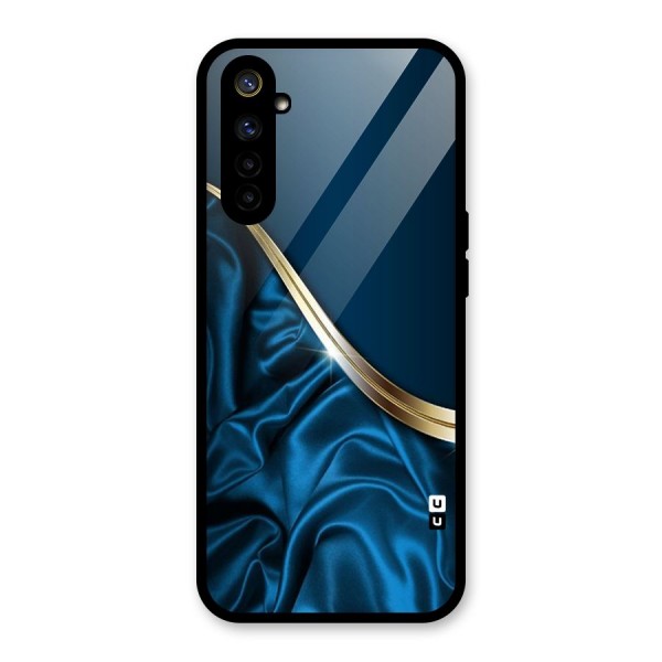 Blue Smooth Flow Glass Back Case for Realme 6i