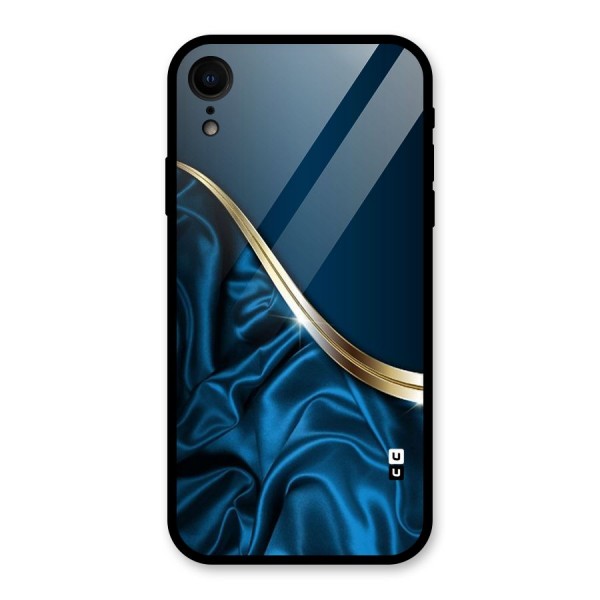 Blue Smooth Flow Glass Back Case for XR