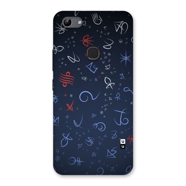 Blue Symbols Back Case for Vivo Y81