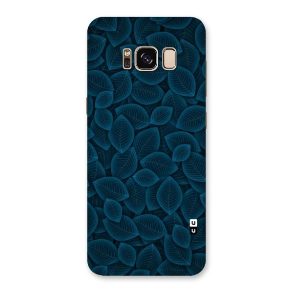 Blue Thin Leaves Back Case for Galaxy S8