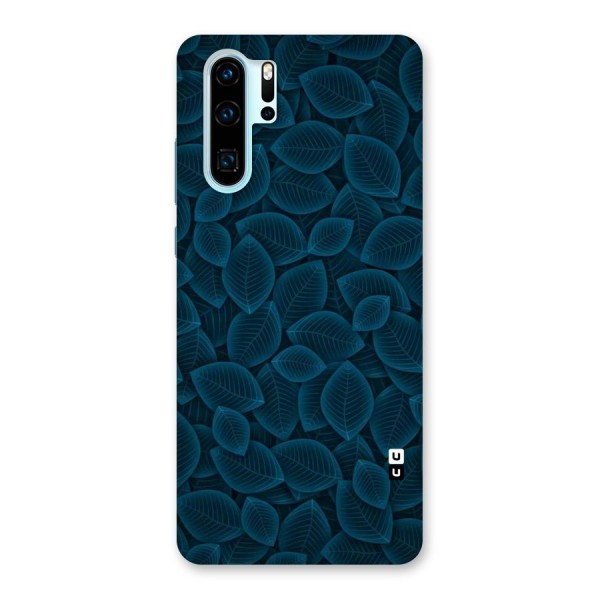 Blue Thin Leaves Back Case for Huawei P30 Pro