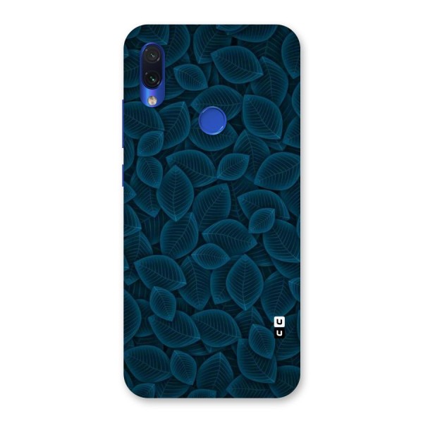 Blue Thin Leaves Back Case for Redmi Note 7