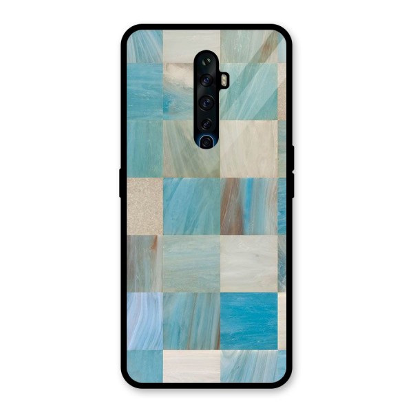 Blue Tiles Glass Back Case for Oppo Reno2 Z