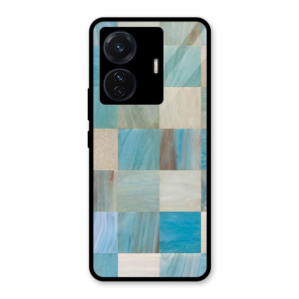 Blue Tiles Glass Back Case for Vivo T1 Pro