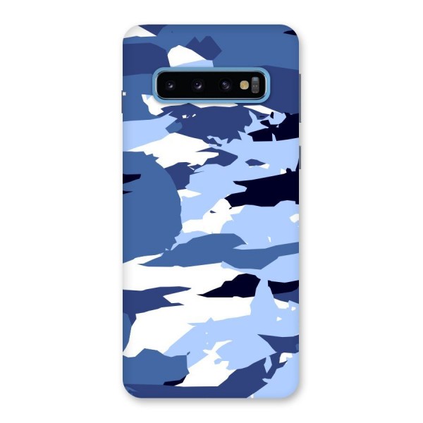 Blue White Canvas Back Case for Galaxy S10