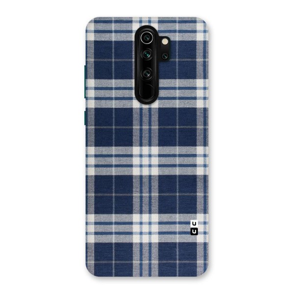 Blue White Check Back Case for Redmi Note 8 Pro