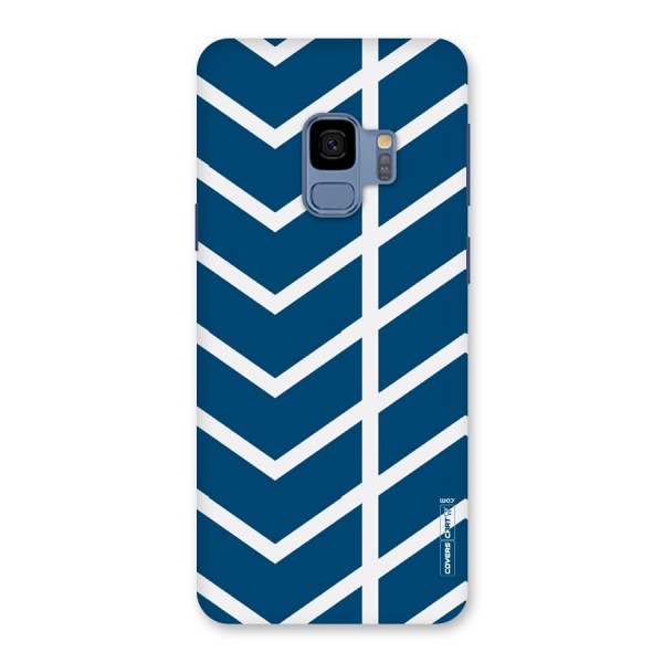 Blue White Pattern Back Case for Galaxy S9