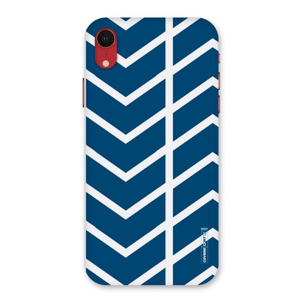 Blue White Pattern Back Case for iPhone XR