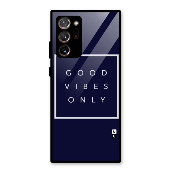 Blue White Vibes Glass Back Case for Galaxy Note 20 Ultra 5G