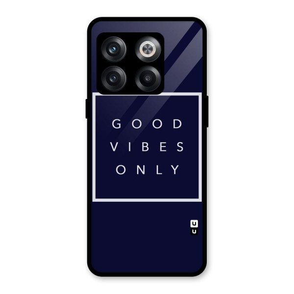 Blue White Vibes Glass Back Case for OnePlus 10T