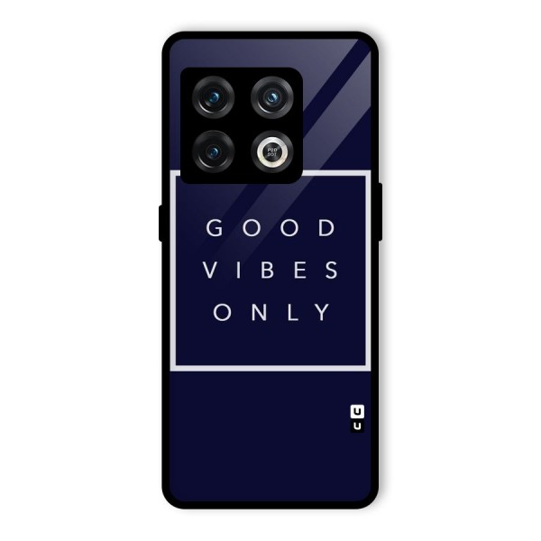 Blue White Vibes Glass Back Case for OnePlus 10 Pro 5G