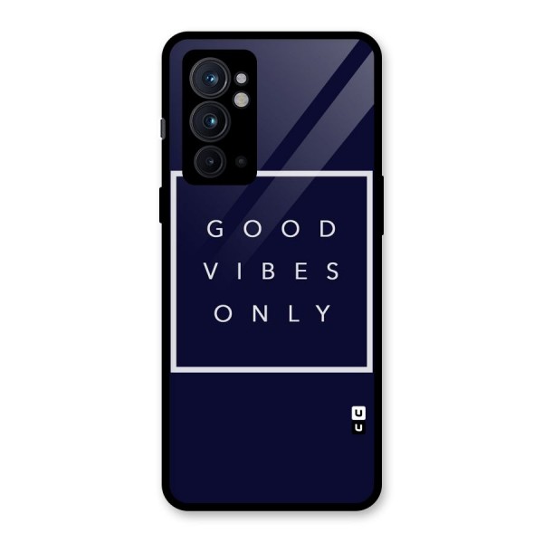 Blue White Vibes Glass Back Case for OnePlus 9RT 5G