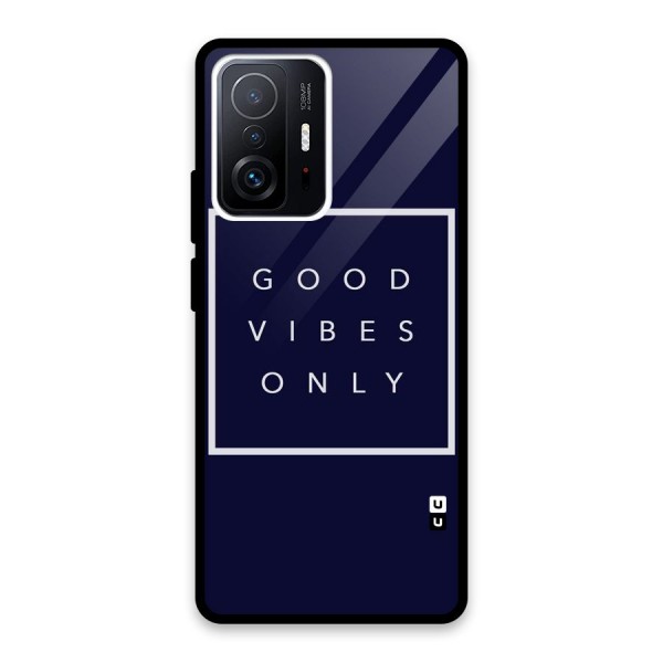 Blue White Vibes Glass Back Case for Xiaomi 11T Pro
