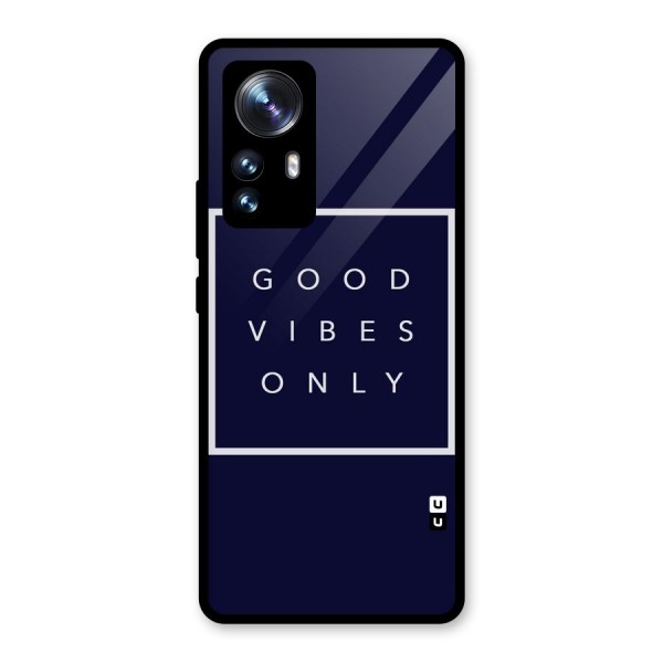 Blue White Vibes Glass Back Case for Xiaomi 12 Pro