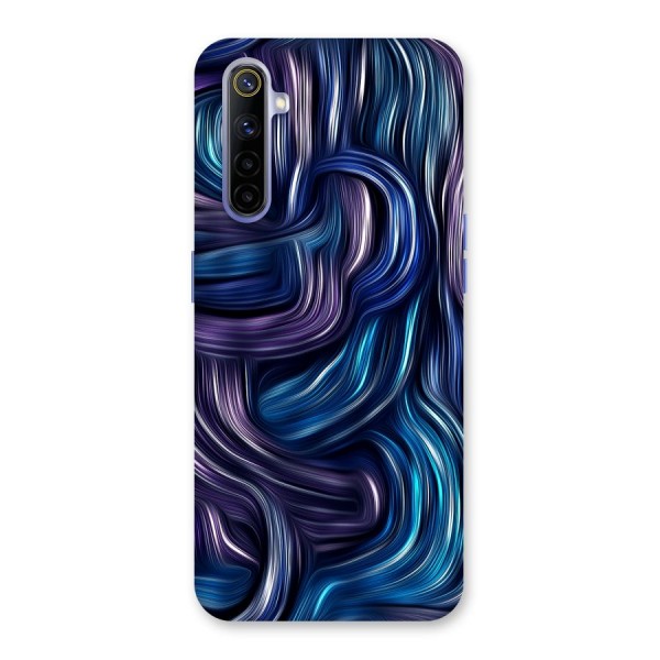 Blue and Purple Oil Paint Back Case for Realme 6i