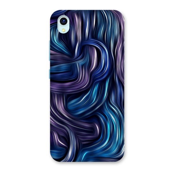 Blue and Purple Oil Paint Back Case for Vivo Y1s