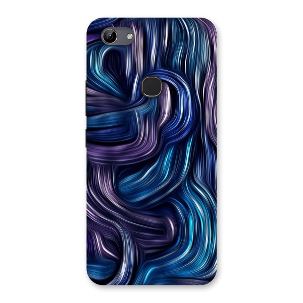 Blue and Purple Oil Paint Back Case for Vivo Y81