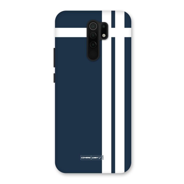 Blue and White Back Case for Redmi 9 Prime