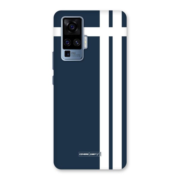 Blue and White Back Case for Vivo X50 Pro